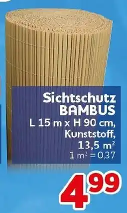 CENTERSHOP Sichtschutz BAMBUS Angebot