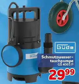 CENTERSHOP Güde Schmutzwasser-tauchpumpe GS 4003 P Angebot