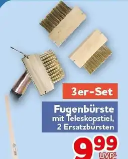 CENTERSHOP Fugenbürste mit Teleskopstiel Angebot
