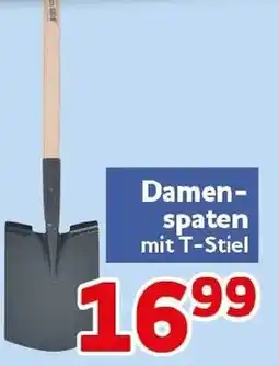 CENTERSHOP Damenspaten mit T-Stiel Angebot