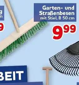 CENTERSHOP Garten- und Straßenbesen mit Stiel, B 50 cm Angebot