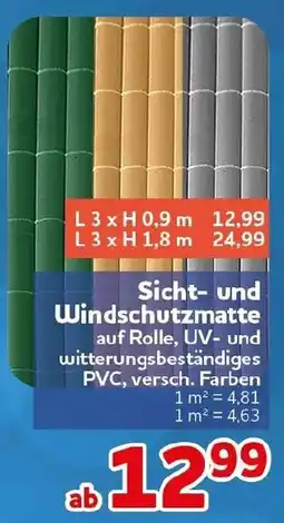 CENTERSHOP Sicht- und Windschutzmatte Angebot
