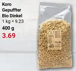 Globus Koro Gepufffter Bio Dinkel Angebot