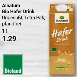Globus Alnatura Bio Hafer Drink Angebot