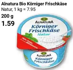 Globus Alnatura Bio Körniger Frischkäse Angebot