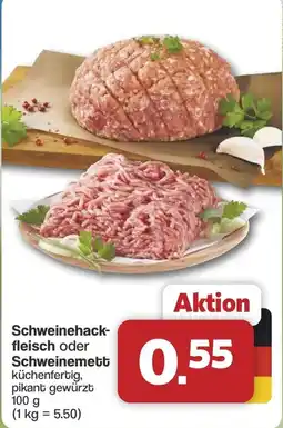 Famila Nord West Schweinehackfleisch oder Schweinemett Angebot
