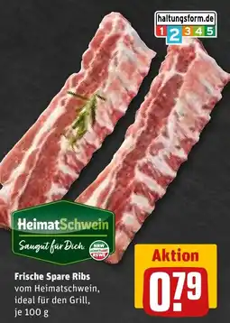 REWE HeimatSchwein Frische Spare Ribs Angebot