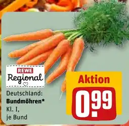REWE REWE Regional Bundmöhren* Angebot