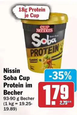 HIT Nissin Soba Cup Protein im Becher Angebot
