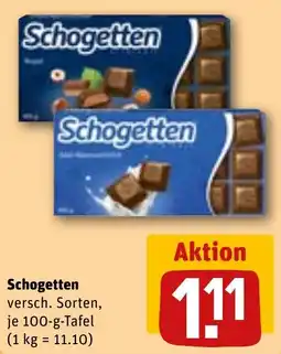REWE Schogetten Angebot