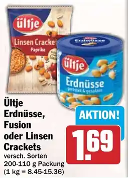 HIT ültje Erdnüsse, Fusion oder Linsen Crackets Angebot