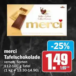 HIT merci Tafelschokolade Angebot