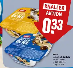 REWE Müller Joghurt mit der Ecke Angebot