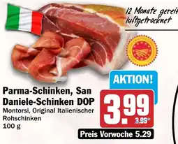 HIT Parma-Schinken, San Daniele-Schinken DOP Montorsi, Original Italienischer Rohschinken Angebot