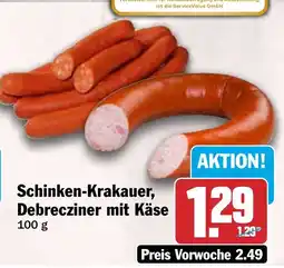 HIT Schinken-Krakauer, Debrecziner mit Käse Angebot