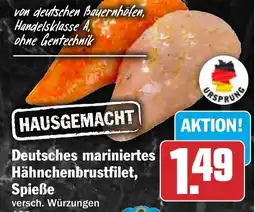 HIT Deutsches mariniertes Hähnchenbrustfilet, Spieße Angebot