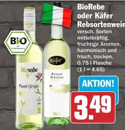 HIT BioRebe oder Käfer Rebsortenwein Angebot