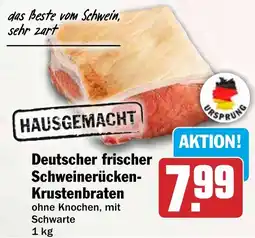 HIT Deutscher frischer Schweinerücken-Krustenbraten Angebot