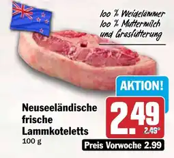 HIT Neuseeländische frische Lammkoteletts Angebot