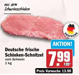 HIT Deutsche frische Schinken-Schnitzel Angebot
