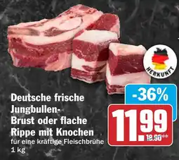 HIT Deutsche frische Jungbullen-Brust oder flache Rippe mit Knochen Angebot