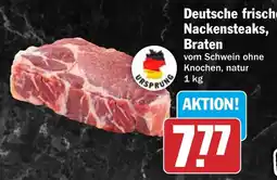 HIT Deutsche frische Nackensteaks, Braten Angebot