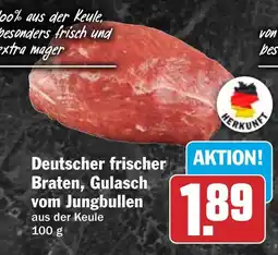 HIT Deutscher frischer Braten, Gulasch vom Jungbullen Angebot