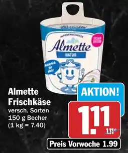 HIT Almette Frischkäse Angebot