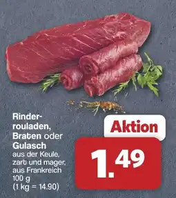 Famila Nord West Rinderrouladen, Braten oder Gulasch Angebot