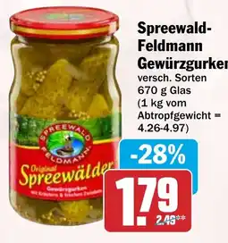 HIT Spreewald-Feldmann Gewürzgurken Angebot