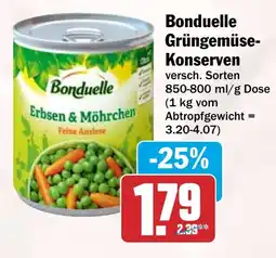HIT Bonduelle Grüngemüse-Konserven Angebot