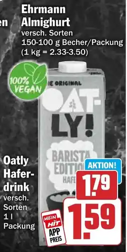 HIT Oatly Haferdrink Angebot