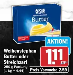 HIT Weihenstephan Butter oder Streichzart Angebot
