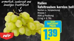 HIT Italien Tafeltrauben kernlos hell Angebot