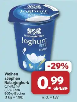 Famila Nord West Weihenstephan Naturjoghurt Angebot