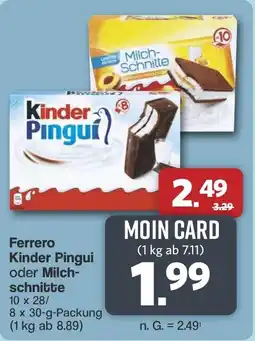 Famila Nord West Ferrero Kinder Pingui oder Milch-schnitte Angebot