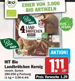 HIT HIT Bio Landbrötchen Kernig Angebot