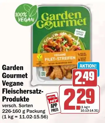 HIT Garden Gourmet Vegane Fleischersatz-Produkte Angebot