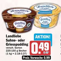 HIT Landliebe Sahne- oder Griesspudding Angebot