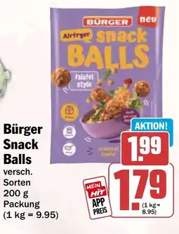 HIT Bürger Snack Balls Angebot
