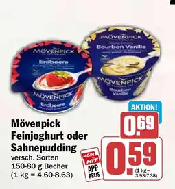 HIT Mövenpick Feinjoghurt oder Sahnepudding Angebot