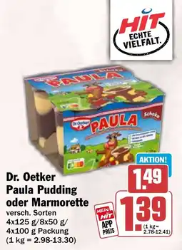 HIT Dr. Oetker Paula Pudding Angebot