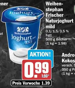 HIT Weihenstephan Frischer Naturjoghurt mild Angebot