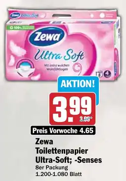 HIT Zewa Toilettenpapier Ultra-Soft; -Senses Angebot