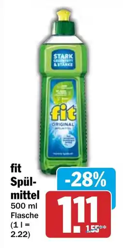 HIT fit Spülmittel Angebot