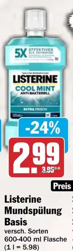 HIT Listerine Mundspülung Basis Angebot