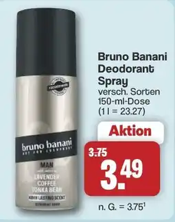 Famila Nord West Bruno Banani Deodorant Spray Angebot