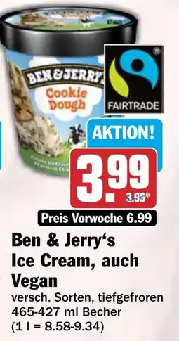 HIT Ben & Jerry's Ice Cream, auch Vegan Angebot