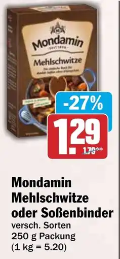 HIT Mondamin Mehlschwitze Angebot