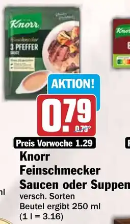 HIT Knorr Feinschmecker Saucen oder Suppen Angebot